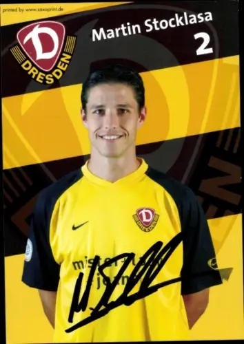 Autogrammkarte Fußballer Martin Stocklasa, SG Dynamo Dresden, Autogramm