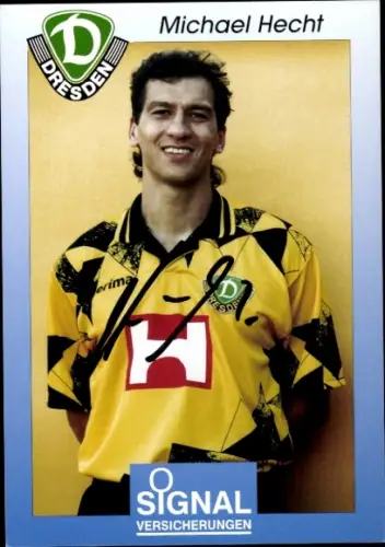 Autogrammkarte Fußballer Michael Hecht, SG Dynamo Dresden, Autogramm