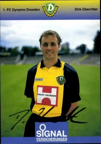 Autogrammkarte Fußballer Dirk Oberritter, SG Dynamo Dresden, Autogramm
