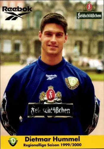 Autogrammkarte Fußballer Dietmar Hummel, SG Dynamo Dresden, Autogramm