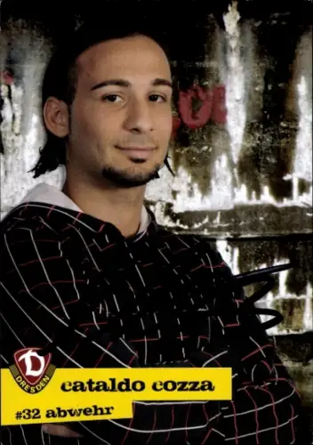 Autogrammkarte Fußballer Cataldo Cozza, SG Dynamo Dresden, Autogramm