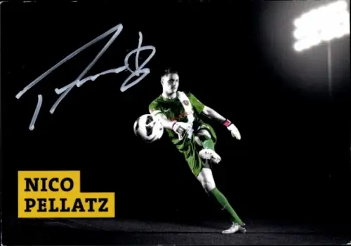 Autogrammkarte Fußballer Nico Pellatz, SG Dynamo Dresden, Autogramm