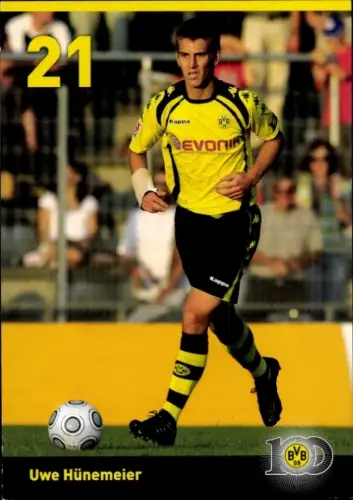 Autogrammkarte Fußballer Uwe Hünemeier, BVB 09, Borrussia Dortmund, Autogramm