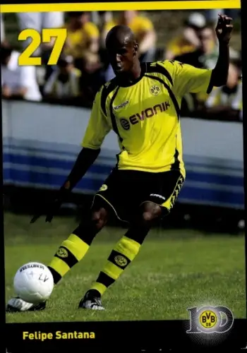 Autogrammkarte Fußballer Felipe Santana, Borussia Dortmund / BVB 09