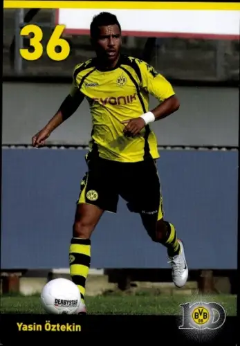 Autogrammkarte Fußballer Yasin Ötzekin, BVB 09, Borrussia Dortmund, Autogramm