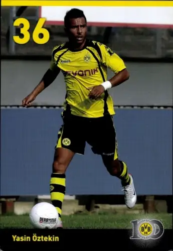 Autogrammkarte Fußballer Yasin Ötzekin, BVB 09, Borrussia Dortmund, Autogramm