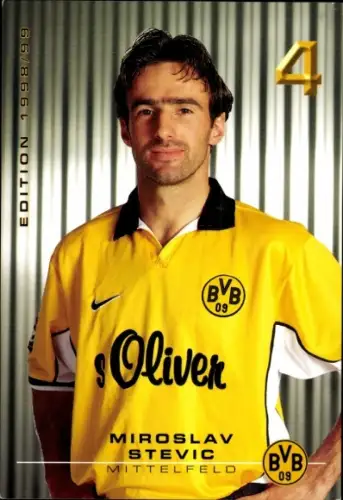 Autogrammkarte Fußballer Miroslav Stevic, Borussia Dortmund / BVB 09