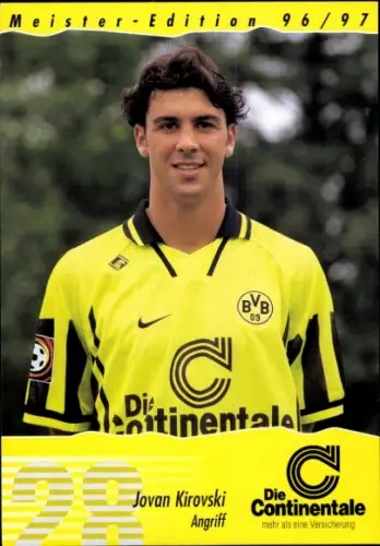 Autogrammkarte Fußballer Jovan Kirovski, Borussia Dortmund / BVB 09
