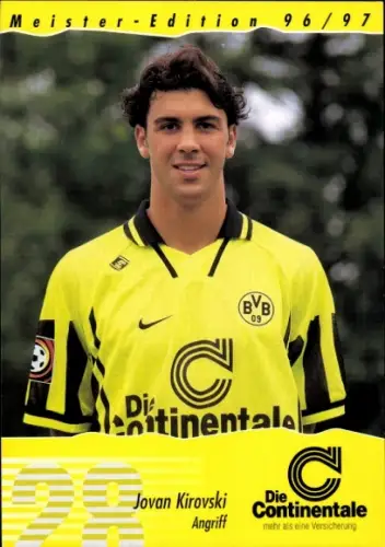 Autogrammkarte Fußballer Jovan Kirovski, Borussia Dortmund / BVB 09
