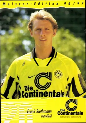 Autogrammkarte Fußballer Frank Riethmann, Borussia Dortmund / BVB 09