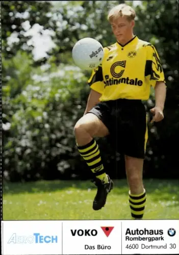 Autogrammkarte Fußballer Mario Plechaty, Borussia Dortmund / BVB 09