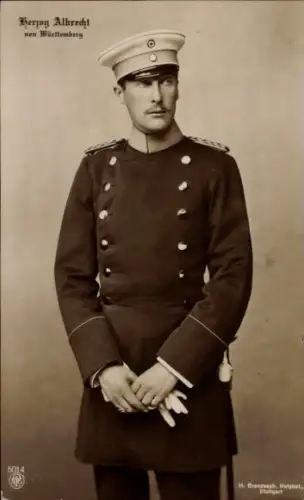 Ak Herzog Albrecht von Württemberg, Portrait in Uniform