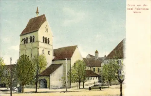 Ak Insel Reichenau Bodensee, Münster