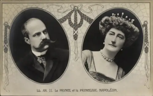 Ak Le Prince et la Princesse Napoléon, Victor Bonaparte, Clémentine de Belgique
