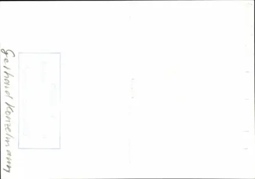 Autogrammkarte Moderator und Journalist Gerhard Konzelmann, Portrait, Autogramm