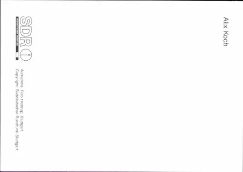 Autogrammkarte Redakteurin Alix Koch, Portrait, Autogramm