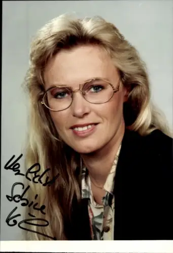 Ak Moderatoriin Sabine Köhne, Portrait, Autogramm