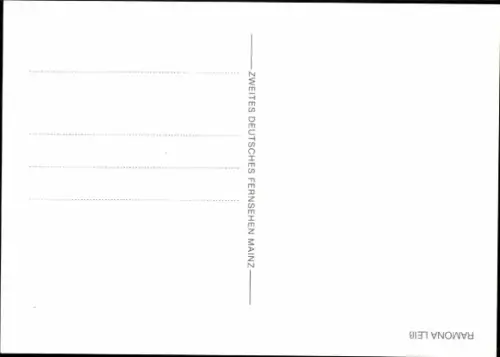 Autogrammkarte Moderatorin Ramona Leib, Portrait, Autogramm