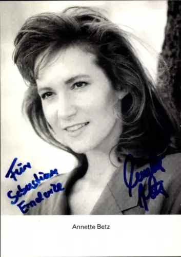 Ak Schauspielerin Annette Betz, Portrait, Autogramm
