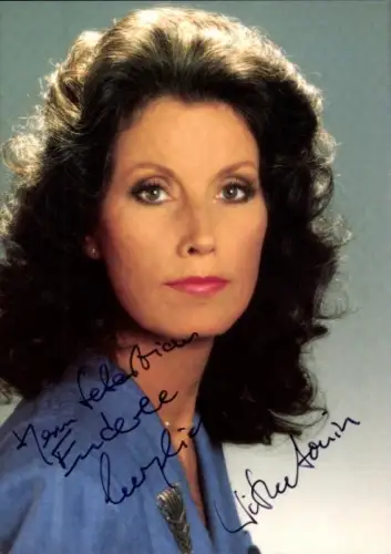 Ak Schauspielerin Wibke von Bonin, Portrait, Autogramm, WDR, Fernsehmoderatorin