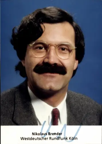 Ak Nikolaus Brender, Westdeutscher Rundfunk Köln, Portrait, Autogramm