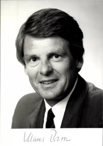 Ak Journalist und Moderator Klaus Bresser, Autogramm