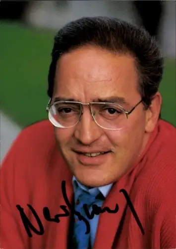 Autogrammkarte Moderator Nero Brandenburg, Portrait, Autogramm
