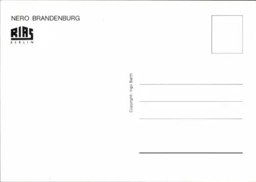 Autogrammkarte Moderator Nero Brandenburg, Portrait, Autogramm
