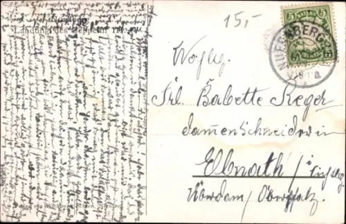 Ak Nürnberg, Landung Zeppelin III, 1909