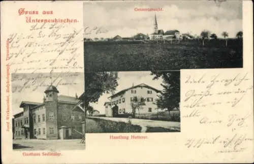 Ak Neukirchen am Teisenberg Teisendorf Berchtesgadener Land Oberbayern, Gasthaus Sedlmaier, Hutterer