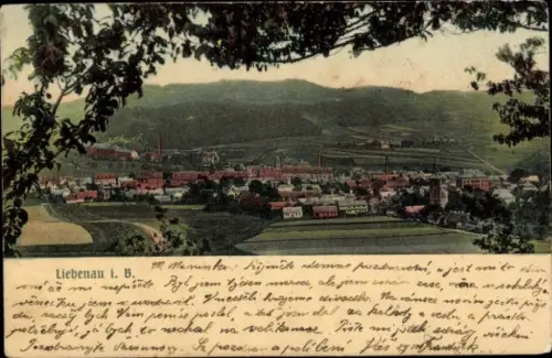 Ak Hodkovice nad Mohelkou Liebenau in Böhmen Region Reichenberg, Panorama
