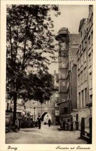Ak Gdańsk Danzig, Frauentor, Sternwarte