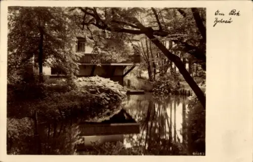 Ak Borów Markt Bohrau Schlesien, Park