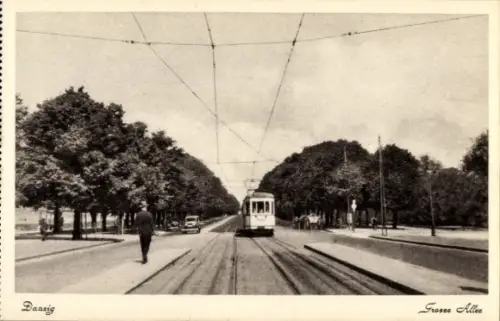 Ak Gdańsk Danzig, Große Allee