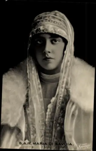 Ak Prinzessin Maria di Savoia, Portrait