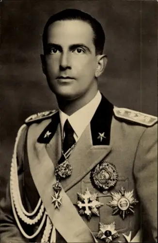Ak König Umberto II. von Savoyen, Portrait
