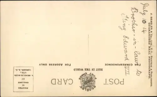 Ak Prinz Georg von Schleswig-Holstein, Porträt in Uniform