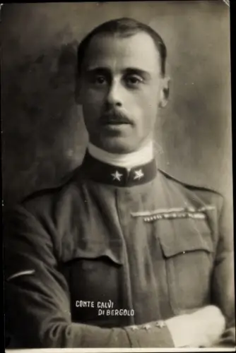 Ak Conte Giorgio Carlo Calvi di Bergolo, Portrait