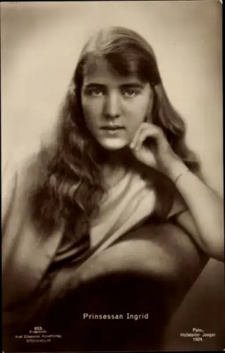 Ak Prinzessin Ingrid, Portrait