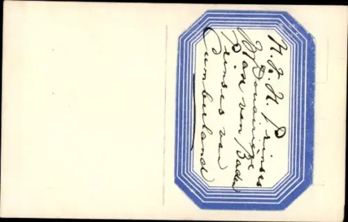 Ak Prinzessin Max von Baden, Portrait