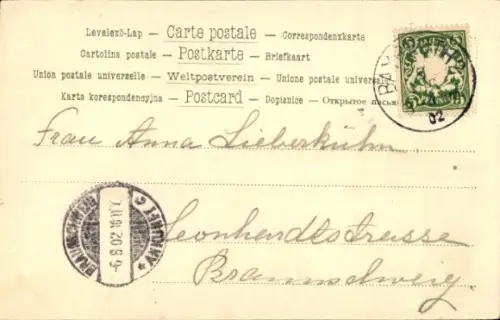 Ak Komponisten Richard Wagner