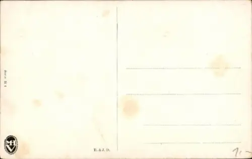 Künstler Ak Segelschiff in stürmischer See, Seepanorama