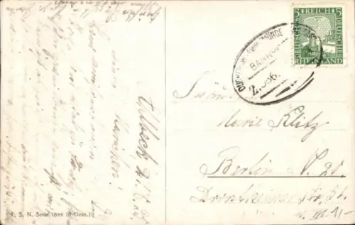 Künstler Ak Seepanorama, Segelboote in stürmischer See