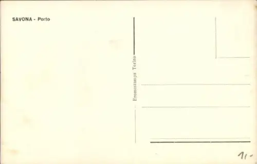 Ak Savona Liguria, Hafenpartie, Dampfer