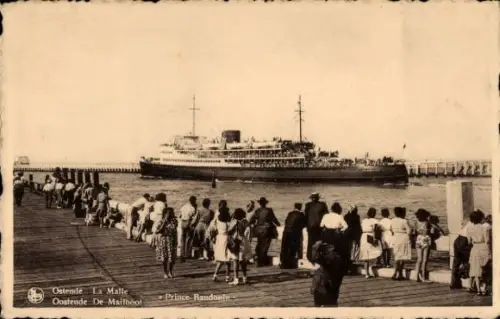 CPA Ostende Ostende Flandre Occidentale, De Mailboot Prince Baudouin