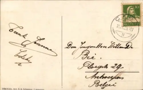 Ak Sport d'hiver, Vue sur les Dents du Midi