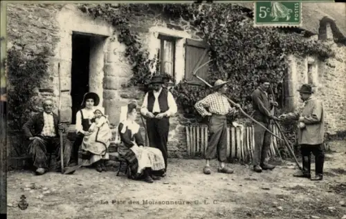 Ak Frankreich, Schnitter werden bezahlt