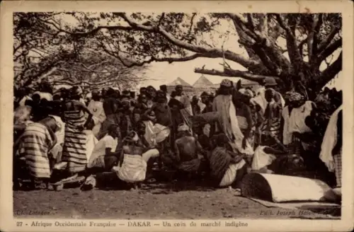 Ak Dakar Senegal, Un coin du marche indigene