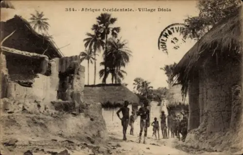 Ak Afrique Occidentale, Village Diola