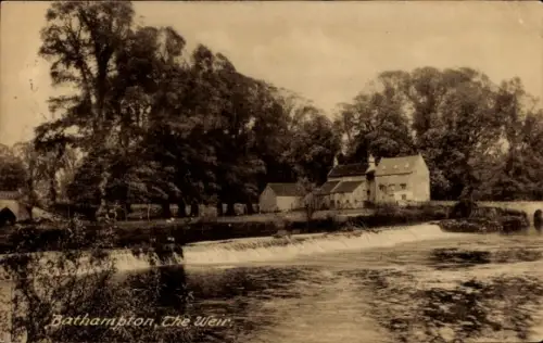 PC Bathampton Bath, Somerset, England, The weir